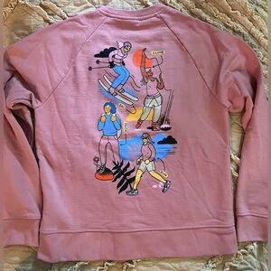 North Face Pink Women’s Sports Sweatshirt. Sz M.